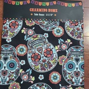 Dia de los muertos table runner